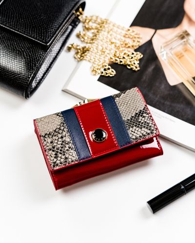 skórzany portfel damski z portmonetką na bigiel - peterson na Arena.pl