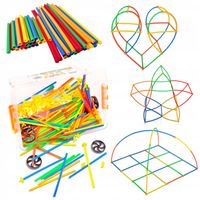 Słomki Konstrukcyjne, Klocki, Patyczki ok. 1000 Sztuk Kuferek