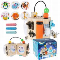 KOSTKA SENSORYCZNA STYMULUJĄCA DLA DZIECI EDUKACYJNA MONTESSORI ZI-36