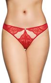 stringi koronkowe softline czerwone s/m
