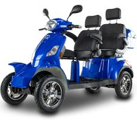 Skuter, pojazd elektryczny BILI BIKE SHINO QUADRO F2, dwuosobowy niebieski