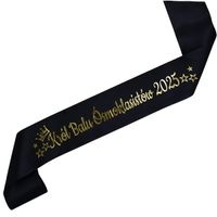 Król Balu Ósmoklasistów 2025 - czarna szarfa