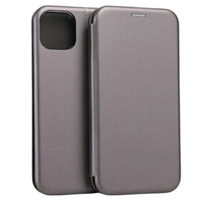 beline etui book magnetic iphone 15 6.1stalowy/steel