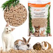 Zubipet JASNY żwirek drewniany pellet 15kg dla kota królika Pachnie