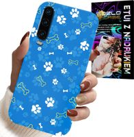 ETUI DO HUAWEI P30 - ŁAPKI KOŚCI PIES PATROL WZORY DLA DZIECI