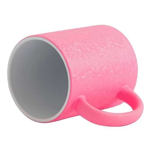 Kubek 325 ml z efektem spękanej powierzchni do sublimacji - różowy na Arena.pl