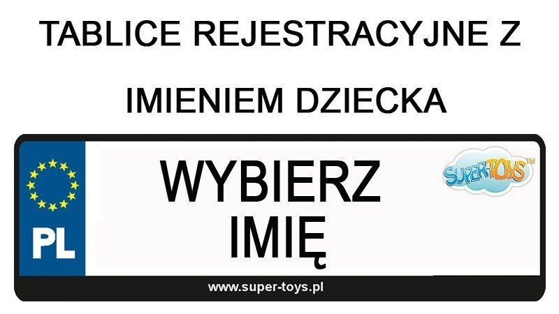 TABLICA REJESTRACYJNA DO POJAZDU - NAKLEJKA zdjęcie 1