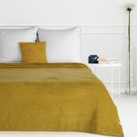 Koc narzuta SIMPLE1 150x200 Eurofirany miodowy miękki i lekki