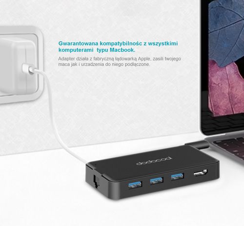 USB-C ETHERNET HDMI 4K USB | MacBook 12 13 15 na Arena.pl