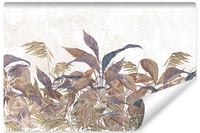 Fototapeta Do Sypialni Rośliny PAPROCIE Natura Vintage 90cm x 60cm