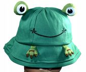 BUCKET HAT CZAPKA KAPELUSZ RYBACKI ŻABA ŻABKA