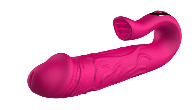 Realistic Tongue Stimulating Dildo Vibrator zdjęcie 6