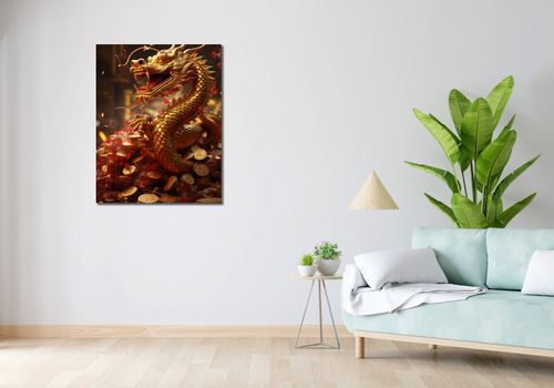 Obraz 70x90cm Smok Bogactwa na Arena.pl