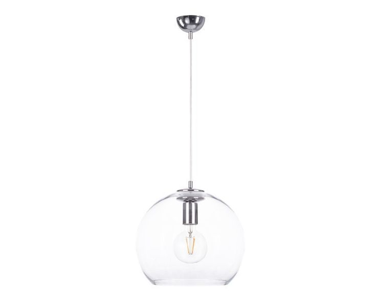 Lampa wisząca 1xE27 NOE SILVER zdjęcie 1