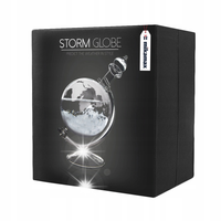 DUŻY Barometr chemiczny kropla sztormowa GLOBUS Storm-Glass PREZENT