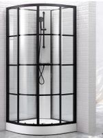 Kabina prysznicowa BLACK LOFT czarna w szprosy 90