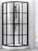 Kabina prysznicowa BLACK LOFT czarna w szprosy 90