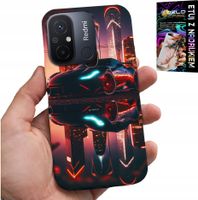 ETUI DO XIAOMI REDMI 12C - SAMOCHODY FAN, WZORY DLA MĘŻCZYZN +FOLIA