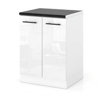 Szafka Kuchenna Stojąca Z Blatem Modułowa 60cm Spremium Biały Połysk