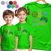 KOSZULKA DZIECIĘCA - NA DZIEŃ KROPKI DLA MAŁEGO GRACZA PADY GRY - 86 XXXS