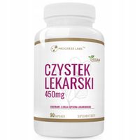 Czystek Lekarski Ekstrakt 450mg Wsparcie ODPORNOŚCI DETOKSYKACJI 90 kaps