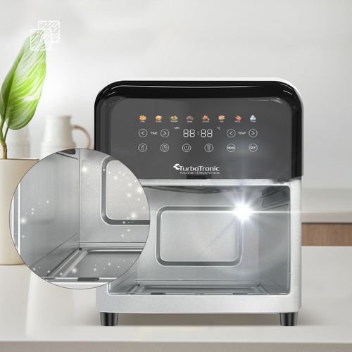 Frytownica beztłuszczowa TurboTronic air fryer metalowe wnętrze  1600w 6L na Arena.pl