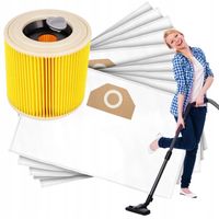 Worki do odkurzacza Karcher WD3 10x filtr wd2 se4001 plus wzmocnione