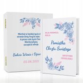 Biblia dla dziecka prezent na CHRZEST ŚWIĘTY szkatułka+ NADRUK DEDEYKACJI