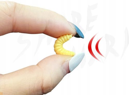 Sztuczne Robaki BIAŁE ZANĘTOWE Przynęty PINKA Muchówki Komplet 100szt na Arena.pl