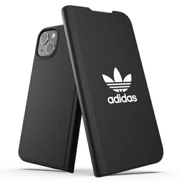 Etui Adidas OR Booklet Case BASIC na iPhone 13 - czarno-białe zdjęcie 1