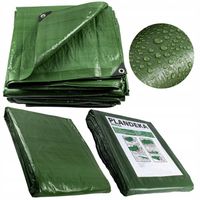 Plandeka 120g Gruba Mocna 5x5 Zielona Mrozoodporna Wodoodporna UV+++