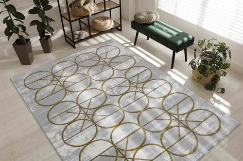 RUG/LU/ESTEMA/CIRCLES/CREAM+GOLD/80x150 na Arena.pl