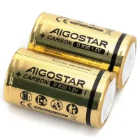Bateria alkaliczna cynkowo-węglowa R20D 1,5V w praktycznym opakowaniu 2 sztuk