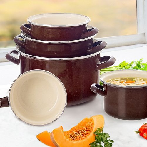 Garnek emaliowany BROWN 30 cm, 10 l na Arena.pl