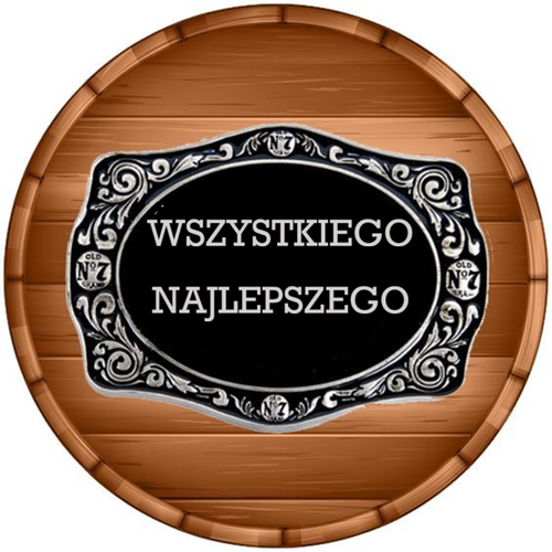 Opłatek na tort Whisky Drink Okazjonalny Beczka Znaczek Znak Personalizacja na Arena.pl