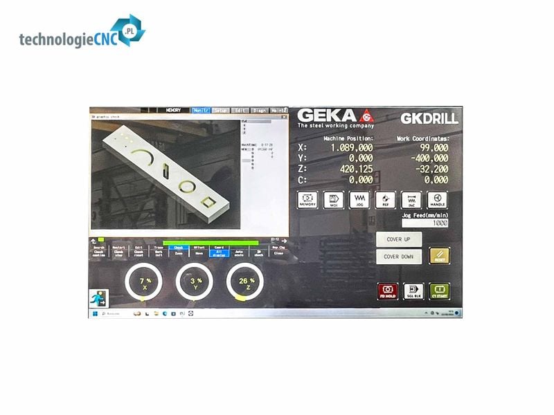 Zaawansowane centrum obróbcze CNC metalu wiercenia gwintowania znakowania zdjęcie 8