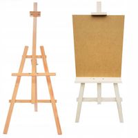 SZTALUGA MALARSKA 176cm RYSOWNICA 40x60cm DREWNO TRÓJNOŻNA STUDYJNA