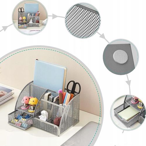 PRZYBORNIK NA BIURKO ORGANIZER NA KREDKI POJEMNIK na Arena.pl