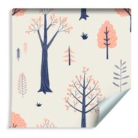 Tapeta Dla Dzieci - Jesienny Krajobraz w Stylu Skandynawskim