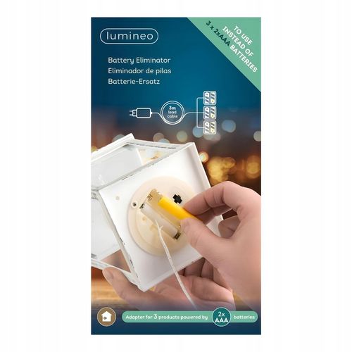 Eliminator baterii 3 x 2AAA zamiast 6 baterii 3V adapter 3m zasilacz na Arena.pl