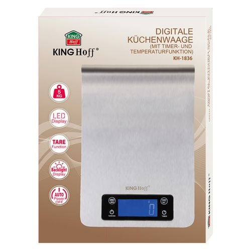 ELEKTRONICZNA WAGA KUCHENNA KINGHOFF KH-1836 na Arena.pl