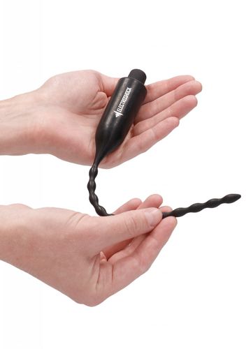 e stimulation vibrating urethral sounding plug   black na Arena.pl