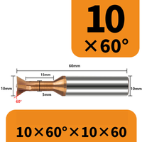 Frez 4-ostrzowy "jaskółczy ogon" dovetail VHM Rozmiar: 10×60°×60L