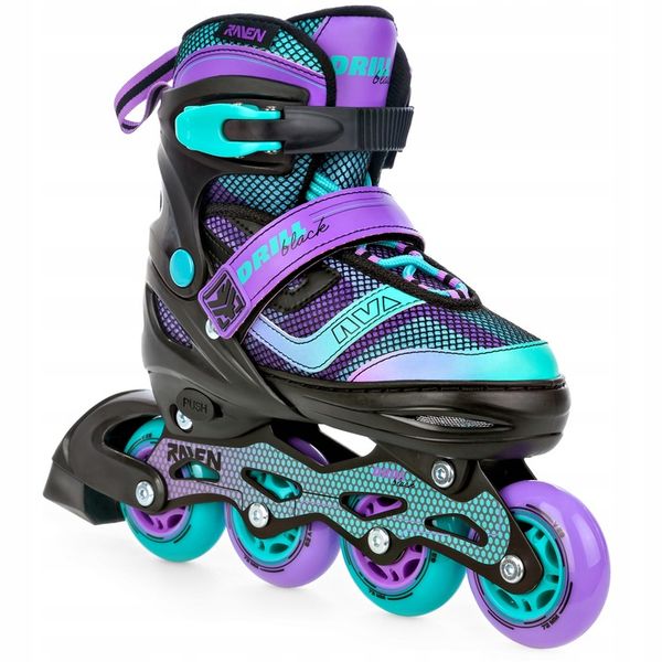 Rolki Regulowane RAVEN Drill Violet/Mint 38-42 zdjęcie 5