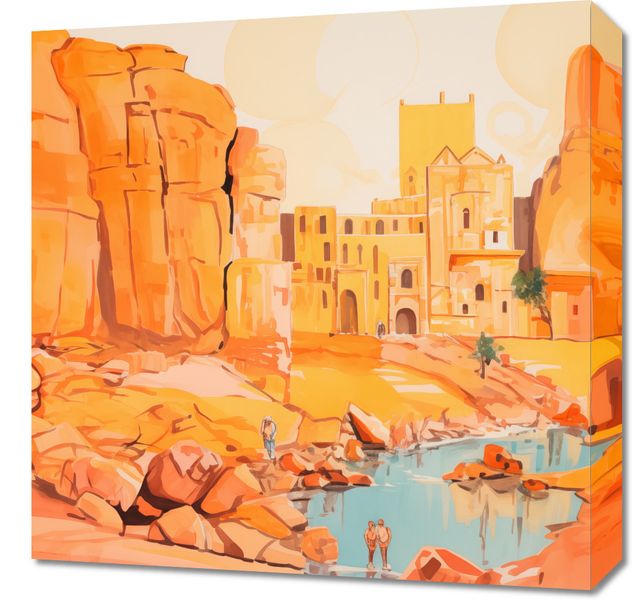 Obraz 50x50cm Ruiny pod Słońcem zdjęcie 1