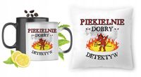 Dla Detektywa Zestaw Kubek Magiczny + Poduszka Z Nadrukiem Ze Zdjęciem