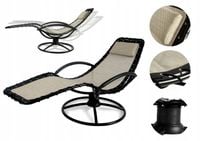 LEŻAK BUJANY OGRODOWY STALOWY MOCNY