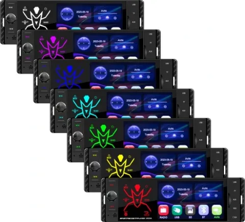 RADIO SAMOCHODOWE 1-DIN BLUETOOTH USB SD AUX DOTYK 4" MIKROFON PILOT ZESTAW na Arena.pl