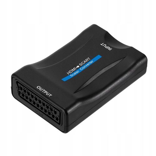 ADAPTER KONWERTER HDMI DO SCART PRZEJŚCIÓWKA SYGNALU EUROZŁĄCZE AV EURO FHD na Arena.pl