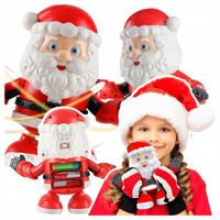 Mikołaj Tańczący Świąteczny Ozdoba Dekoracja Na Święta Prezent Pod Choinkę